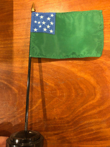 FLAG:  Green Mountain Boys Flag w/ Stand